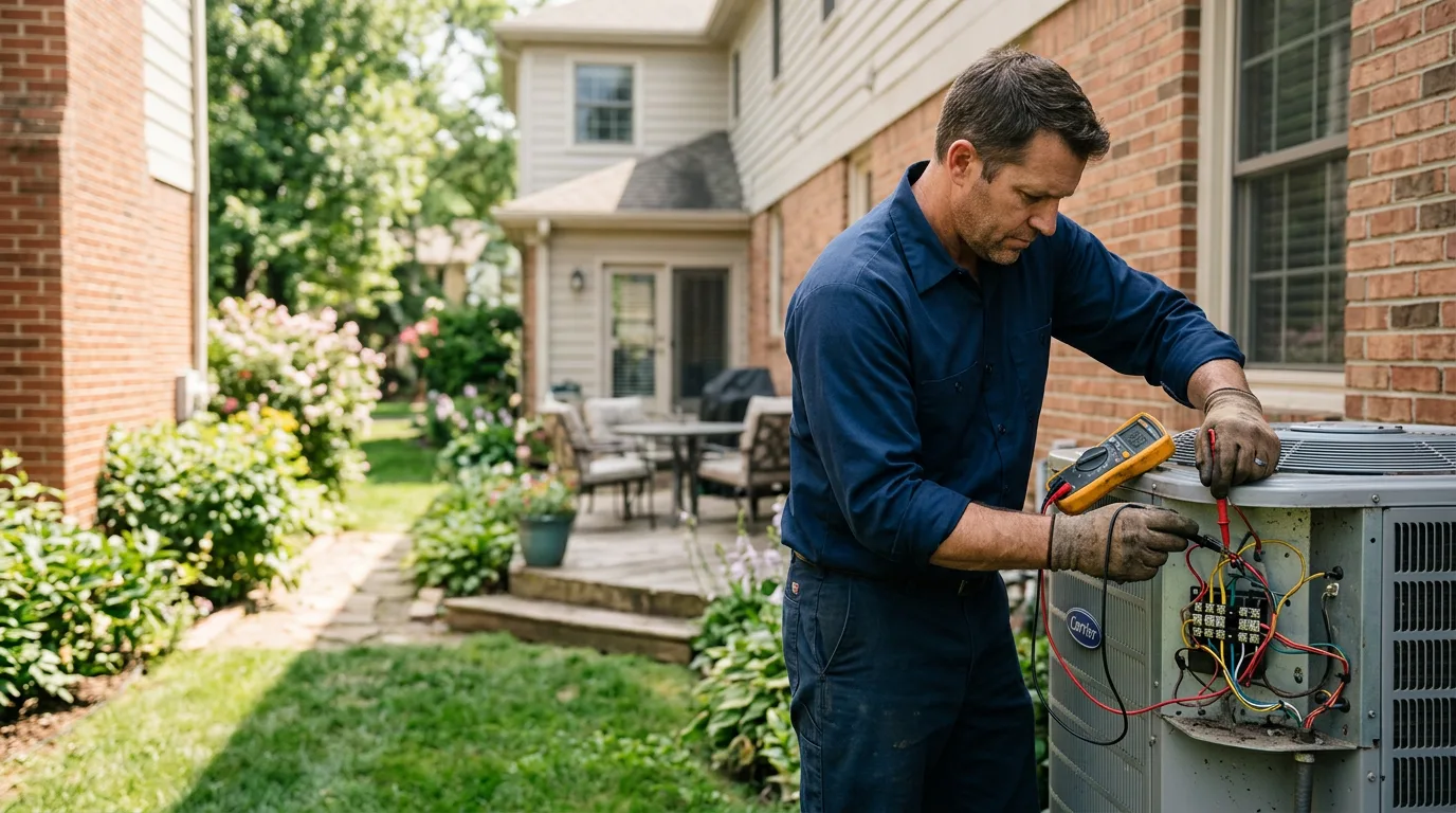 HVAC technician working near Cedar Mountain, NC
